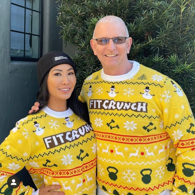 Custom Christmas jumpers for FitCrunch
